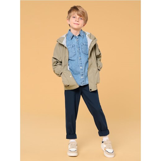 Sinsay - Kurtka z kapturem - zielony Sinsay 110 (4-5 l) wyprzedaż Sinsay