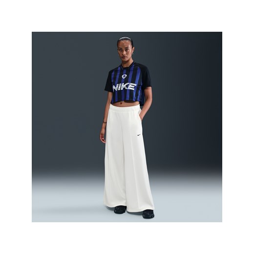 Damskie spodnie dresowe ze średnim stanem i szerokimi nogawkami Nike Sportswear - Biel ze sklepu Nike poland w kategorii Spodnie damskie - zdjęcie 185072230