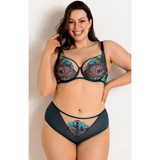 Mediolano biustonosz miękki soft Illusion 19233, Kolor szmaragdowy, Rozmiar 100C, Mediolano ze sklepu Intymna w kategorii Biustonosze - zdjęcie 185072701