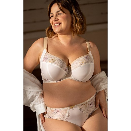 Samanta figi damskie wysokie Vivian B400, Kolor kremowy, Rozmiar L, Samanta ze sklepu Intymna w kategorii Majtki damskie - zdjęcie 185072723