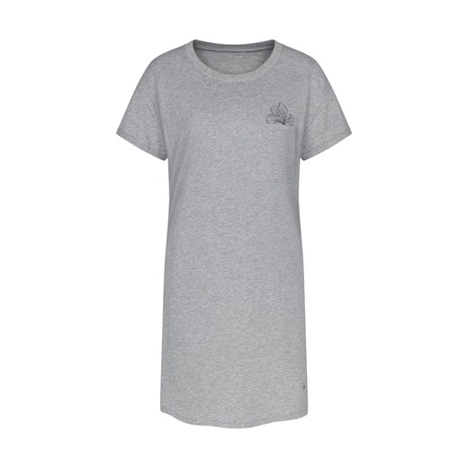 Triumph bawełniana koszula nocna na krótki rękaw Nightdresses 10225066-M034, Kolor szary melanż, Rozmiar 44, Triumph ze sklepu Intymna w kategorii Koszule nocne - zdjęcie 185072773