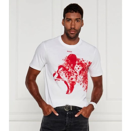 HUGO T-shirt Dikobra | Regular Fit ze sklepu Gomez Fashion Store w kategorii T-shirty męskie - zdjęcie 185072910