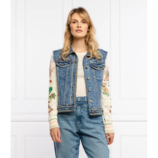Desigual Kurtka jeansowa CHAQ_ATHLAS | Slim Fit ze sklepu Gomez Fashion Store w kategorii Kurtki damskie - zdjęcie 185073593