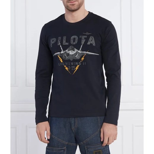 Aeronautica Militare Longsleeve | Regular Fit ze sklepu Gomez Fashion Store w kategorii T-shirty męskie - zdjęcie 185073673
