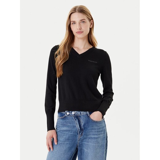 Guess Jeans Sweter W4BR84 Z3HO2 Czarny Regular Fit ze sklepu MODIVO w kategorii Swetry damskie - zdjęcie 185073921