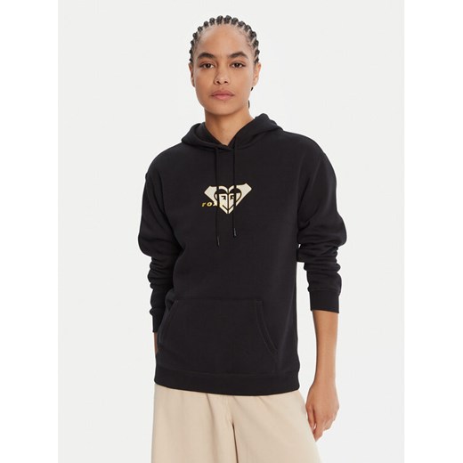 Roxy Bluza ERJFT05028 Czarny Regular Fit ze sklepu MODIVO w kategorii Bluzy damskie - zdjęcie 185073940