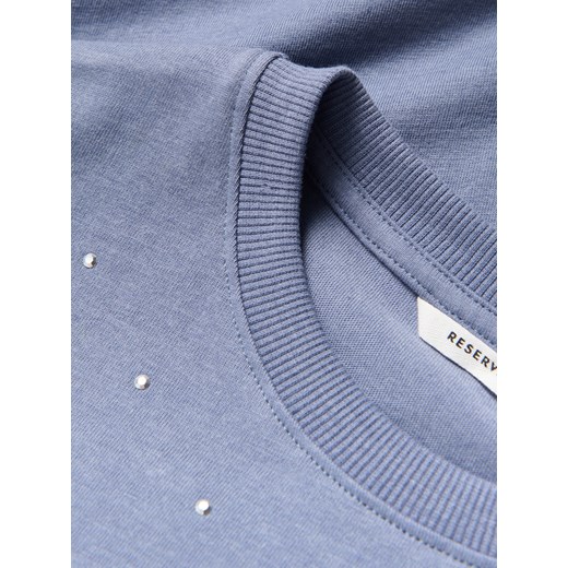 Reserved - T-shirt z aplikacją - niebieski Reserved 122/128 (6-8 lat) Reserved