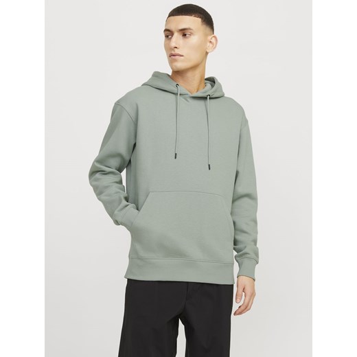 Jack & Jones Męski sweter z kapturem - JJEstar Mężczyźni miętowy jednolity Jack & Jones L vangraaf