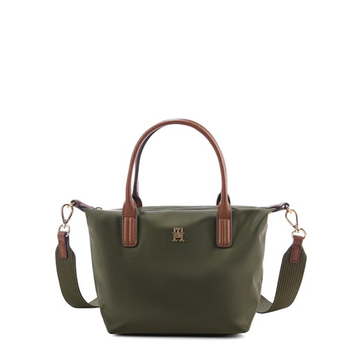 Tommy Hilfiger Damska torba na ramię Kobiety Sztuczne włókno oliwkowy jednolity ze sklepu vangraaf w kategorii Torby Shopper bag - zdjęcie 185075211