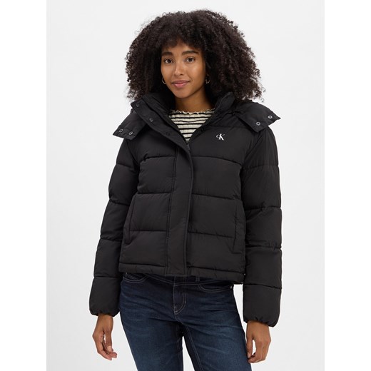 Calvin Klein Jeans Kurtka damska Kobiety czarny jednolity ze sklepu vangraaf w kategorii Kurtki damskie - zdjęcie 185075213