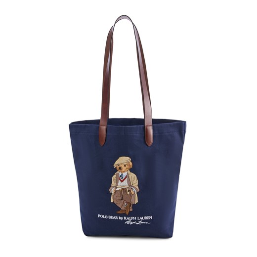 Polo Ralph Lauren Męski shopper Mężczyźni granatowy wzorzysty ze sklepu vangraaf w kategorii Torby męskie - zdjęcie 185075224