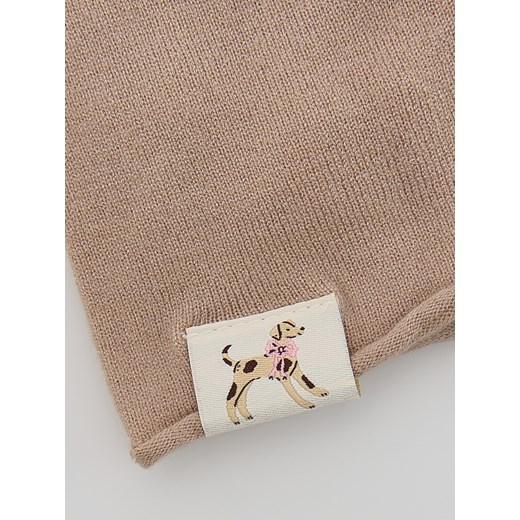 Reserved - Dzianinowa czapka z wiskozą - beżowy Reserved 6-12 miesięcy Reserved