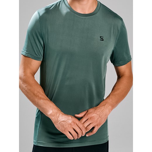 Sinsay - Koszulka z ozdobnym printem - zielony Sinsay M Sinsay