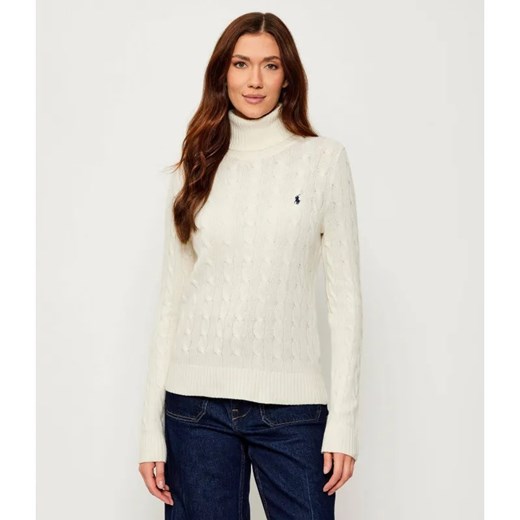 POLO RALPH LAUREN Wełniany golf | Regular Fit | z dodatkiem kaszmiru ze sklepu Gomez Fashion Store w kategorii Swetry damskie - zdjęcie 185078861