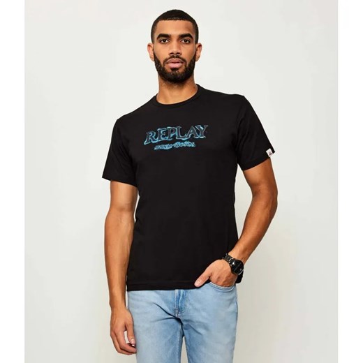 Replay T-shirt | Regular Fit ze sklepu Gomez Fashion Store w kategorii T-shirty męskie - zdjęcie 185078863