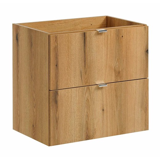 Szafka pod umywalkę z szufladami w kolorze dąb - Dafo 11X 60 cm ze sklepu Edinos.pl w kategorii Szafki i regały łazienkowe - zdjęcie 185081433