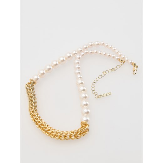 Reserved - Naszyjnik z koralikami - biały Reserved ONE SIZE Reserved