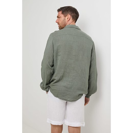 Rodier Lin Lniana koszula w kolorze khaki Rodier Lin XL/XXL Limango Polska promocyjna cena