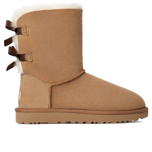 Buty damskie UGG W Bailey Bow II 1016225-CHE - brązowe ze sklepu streetstyle24.pl w kategorii Śniegowce damskie - zdjęcie 185085303