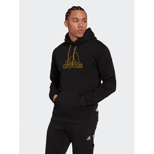 adidas Bluza M Fi Wtr HK2159 Czarny Regular Fit ze sklepu MODIVO w kategorii Bluzy męskie - zdjęcie 185085513