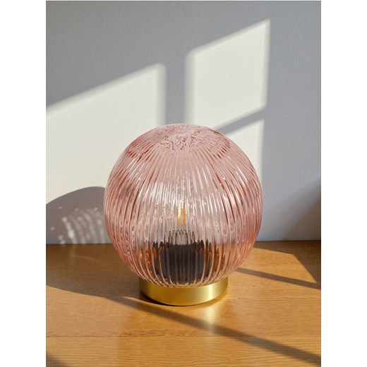 Sinsay - Lampka LED z ryflowanym kloszem - pomarańczowy ze sklepu Sinsay w kategorii Oświetlenie led - zdjęcie 185086963