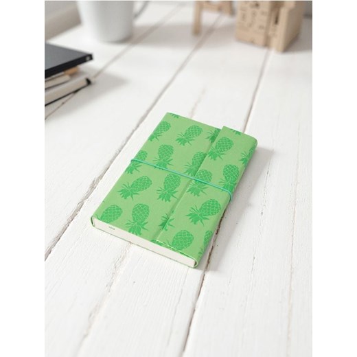 Sinsay - Notes na gumkę z motywem ananasa - zielony - id: 288FV-07X - marki Sinsay - 185087012 Sinsay - Notes na gumkę z motywem ananasa - zielony ze sklepu Sinsay w kategorii Zabawki - zdjęcie 185087012