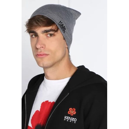 Karl Lagerfeld Wełniana czapka | z dodatkiem wełny Karl Lagerfeld M wyprzedaż Gomez Fashion Store