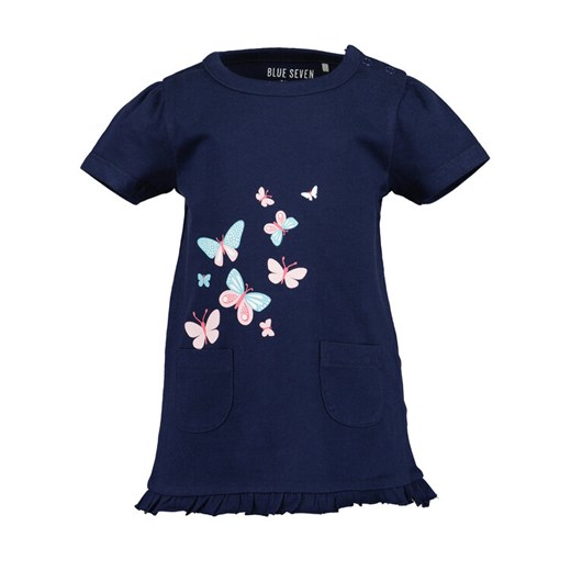 Blue Seven T-Shirt 901127 X Granatowy Regular Fit ze sklepu MODIVO w kategorii Koszulki niemowlęce - zdjęcie 185132174