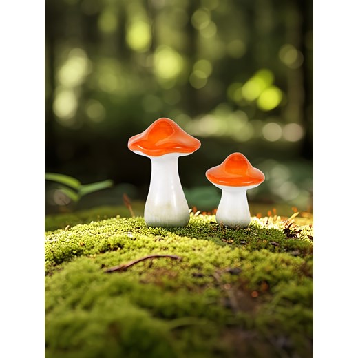 Sinsay - Dekoracja stojąca w kształcie grzyba - pomarańczowy Sinsay One Size Sinsay