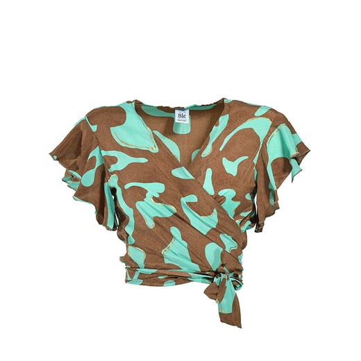 BLE Koszulka w kolorze turkusowo-jasnobrązowym ze sklepu Limango Polska w kategorii Bluzki damskie - zdjęcie 185133394