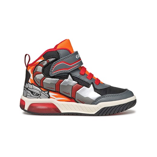 Geox Sneakersy &quot;Inek&quot; w kolorze szaro-czerwonym ze sklepu Limango Polska w kategorii Buty sportowe dziecięce - zdjęcie 185133623