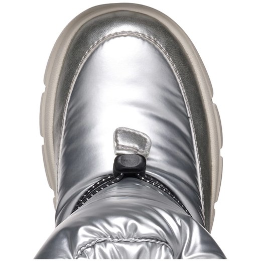 Geox Kozaki zimowe "Willaboom" w kolorze srebrnym Geox 39 wyprzedaż Limango Polska