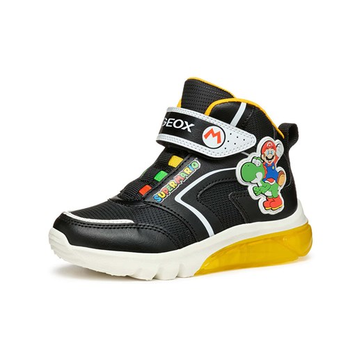 Geox Sneakersy &quot;Ciberdron&quot; w kolorze czarno-żółtym Geox 27 Limango Polska wyprzedaż