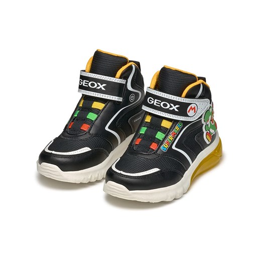 Geox Sneakersy &quot;Ciberdron&quot; w kolorze czarno-żółtym Geox 35 Limango Polska wyprzedaż