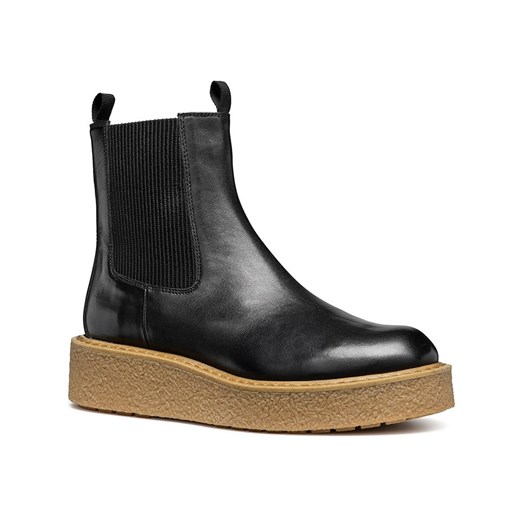 Geox Skórzane sztyblety &quot;Elidea&quot; w kolorze czarnym Geox 41 okazja Limango Polska