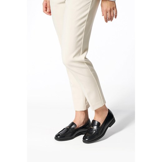 Geox Skórzane mokasyny w kolorze czarnym Geox 39,5 okazja Limango Polska