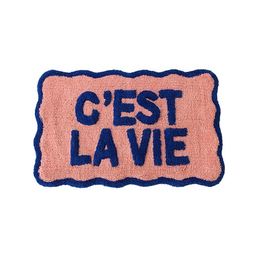 Kersten Dywanik łazienkowy &quot;C&apos;est la vie&quot; w kolorze jasnoróżowym - 50 x 80 cm ze sklepu Limango Polska w kategorii Akcesoria łazienkowe - zdjęcie 185134674