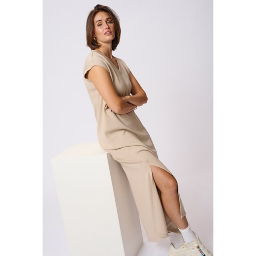 Kaffe Sukienka w kolorze beżowym Kaffe M wyprzedaż Limango Polska