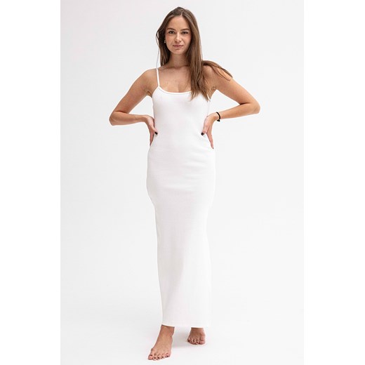Sukienka homewear Dkaren DK-K-P7 ecru ze sklepu kontri.pl w kategorii Sukienki - zdjęcie 185135192