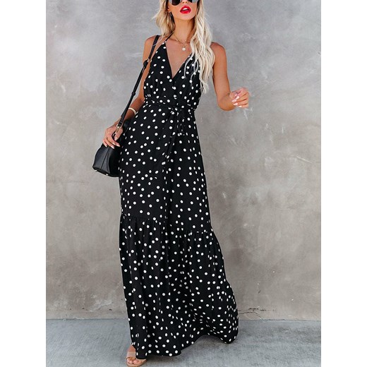 LA Angels Sukienka w kolorze czarno-białym La Angels L Limango Polska okazyjna cena