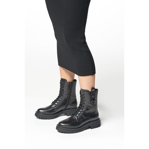 Geox Skórzane botki &quot;Iridea&quot; w kolorze czarnym Geox 39 Limango Polska wyprzedaż