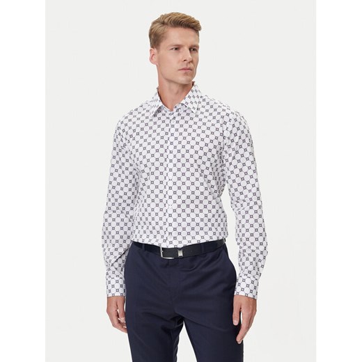 JOOP! Koszula 17 JSH-63Pierce 30047175 Écru Slim Fit ze sklepu MODIVO w kategorii Koszule męskie - zdjęcie 185136063