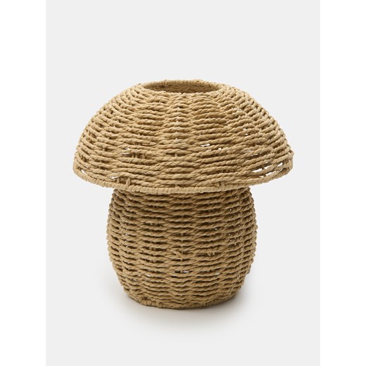 Sinsay - Pleciona lampa stołowa w kształcie grzybka - beżowy Sinsay One Size Sinsay