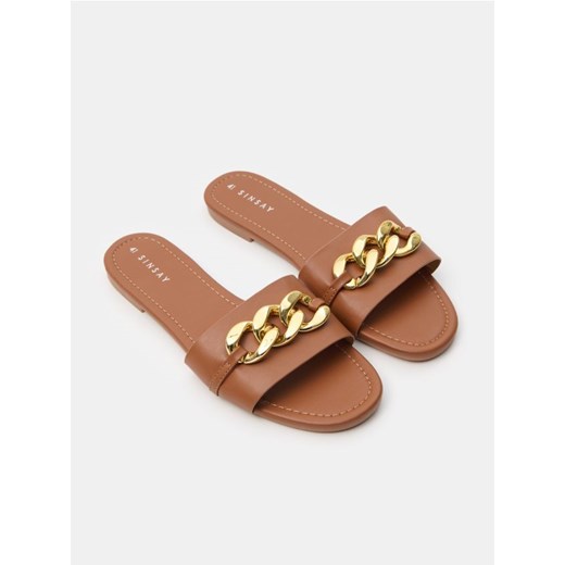 Sinsay - Klapki - bordowy ze sklepu Sinsay w kategorii Klapki damskie - zdjęcie 185136910