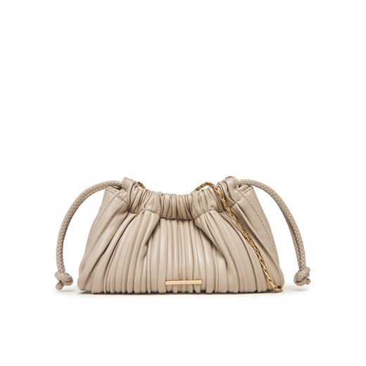 Torebka Calvin Klein Plisse Mini Drawstring Bag LV04F3077G Écru ze sklepu eobuwie.pl w kategorii Listonoszki - zdjęcie 185138112