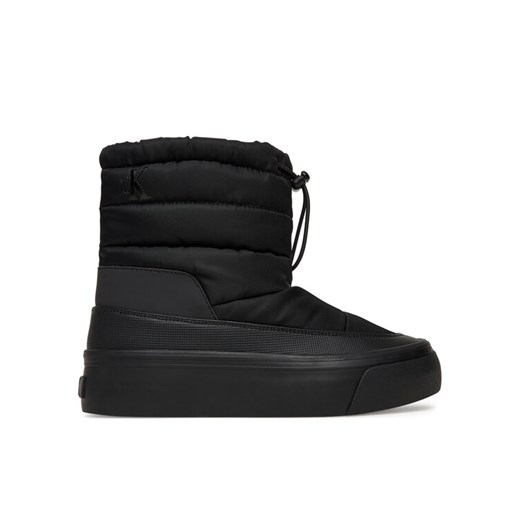 Sneakersy Calvin Klein Vulc Flatf Snowboot Nylon Mix Mg YW0YW01977 Czarny ze sklepu eobuwie.pl w kategorii Buty sportowe damskie - zdjęcie 185138133