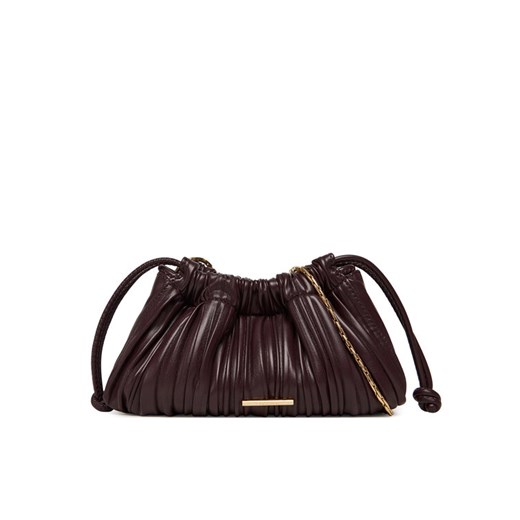 Calvin Klein Torebka Plisse Mini Drawstring Bag LV04F3077G Bordowy ze sklepu MODIVO w kategorii Listonoszki - zdjęcie 185138784