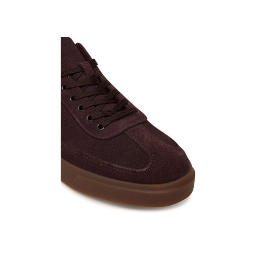 Calvin Klein Sneakersy Low Pro Cups Lace Up Sue Mix Mg HW0HW02683 Bordowy Calvin Klein 36 MODIVO