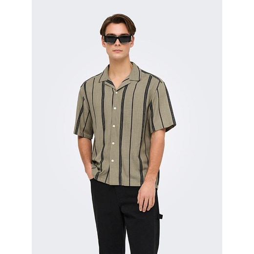 ONLY &amp; SONS Koszula - Regular fit - w kolorze khaki ze sklepu Limango Polska w kategorii Koszule męskie - zdjęcie 185140044