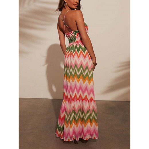 LA Angels Sukienka w kolorze zielono-pomarańczowo-jasnoróżowym La Angels S Limango Polska okazja